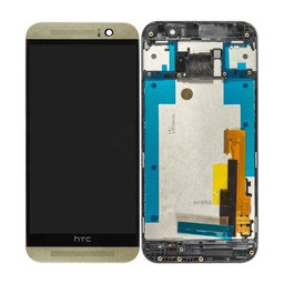 HTC One M9 - LCD Displej + Dotykové Sklo + Rám (Silver/Gold) TFT