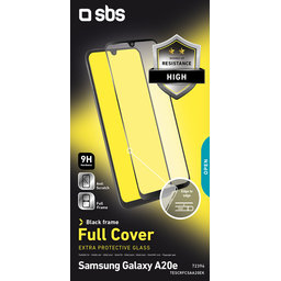 SBS - Tvrdené Sklo Full Cover pre Samsung Galaxy A20e, čierna