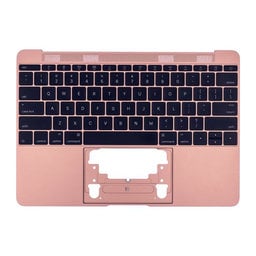 Apple MacBook 12" A1534 (Early 2015 - Mid 2017) - Horný Rám Klávesnice + Klávesnica US (Rose Gold)