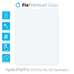 FixPremium Glass - Tvrdené Sklo pre Apple iPad Pro 12.9" (3rd Gen 2018, 4th Gen 2020, 5th Gen 2021, 6th Gen 2022)