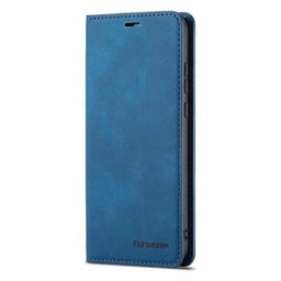 FixPremium - Puzdro Business Wallet pre iPhone 13 a 14, modrá
