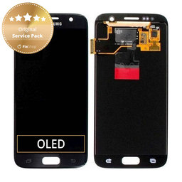 Samsung Galaxy S7 G930F - LCD Displej + Dotykové Sklo (Black) - GH97-18523A, GH97-18761A, GH97-18757A Genuine Service Pack