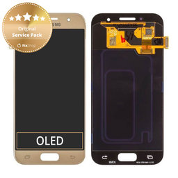 Samsung Galaxy A3 A320F (2017) - LCD Displej + Dotykové Sklo (Gold Sand) - GH97-19732B, GH97-19753B Genuine Service Pack