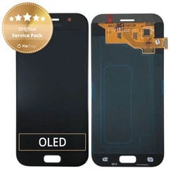 Samsung Galaxy A5 A520F (2017) - LCD Displej + Dotykové Sklo (Black Sky) - GH97-19733A, GH97-20135A Genuine Service Pack