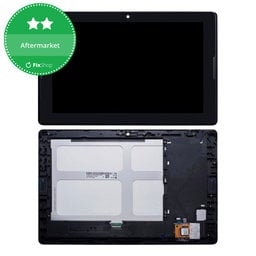 Lenovo IdeaTab A10 - 70 A7600 - LCD Displej + Dotykové Sklo + Rám (Black) TFT