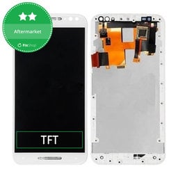 Motorola Moto X Style XT1572 - LCD Displej + Dotykové Sklo + Rám (White) TFT