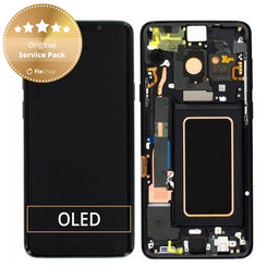 Samsung Galaxy S9 Plus G965F, G965FD - LCD Displej + Dotykové Sklo + Rám (Midnight Black) - GH97-21691A, GH97-21722A, GH97-21692A Genuine Service Pack