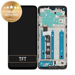 Motorola Moto G9 Plus - LCD Displej + Dotykové Sklo + Rám (Black) - 5D68C17281 Genuine Service Pack