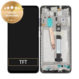 Xiaomi Poco X3 NFC - LCD Displej + Dotykové Sklo + Rám (Shadow Gray) - 560003J20C00 Genuine Service Pack