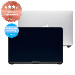 Apple MacBook Air 13" A1932 (2019), 13" A2179 (2020) - LCD Displej + Predné Sklo + Kryt (Silver) Original Refurbished