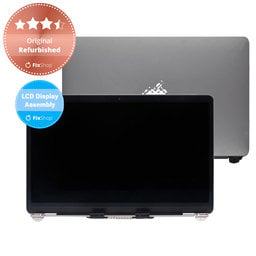 Apple MacBook Air 13" A1932 (2019), 13" A2179 (2020) - LCD Displej + Predné Sklo + Kryt (Space Gray) Original Refurbished