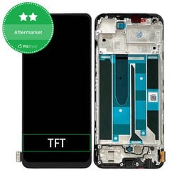 Realme 8 Pro - LCD Displej + Dotykové Sklo + Rám (Black) TFT