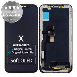 Apple iPhone X - LCD Displej + Dotykové Sklo + Rám Original Refurbished PRO