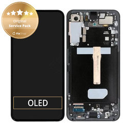 Samsung Galaxy S22 Plus S906B - LCD Displej + Dotykové Sklo + Rám (Graphite) - GH82-27500E, GH82-27501E Genuine Service Pack