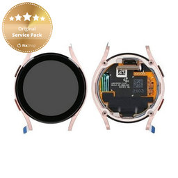 Samsung Galaxy Watch 4 40mm R865 - LCD Displej + Dotykové Sklo + Rám (Pink Gold) - GH97-26411D Genuine Service Pack