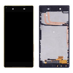 Sony Xperia Z5 E6653 - LCD Displej + Dotykové Sklo + Rám (Black) TFT