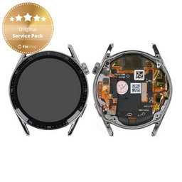 Huawei Watch GT 3 JPT-B19 46mm - LCD Displej + Dotykové Sklo + Rám (Silver) - 02354QMS Genuine Service Pack