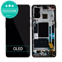 OnePlus 9 - LCD Displej + Dotykové Sklo + Rám (Astral Black) OLED