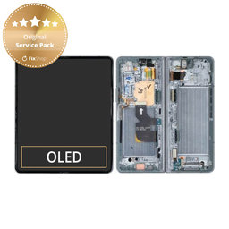 Samsung Galaxy Z Fold 4 F936B - LCD Displej + Dotykové Sklo + Rám (Graygreen) - GH82-29461B, GH82-29462B Genuine Service Pack