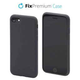 FixPremium - Silikónové Puzdro pre iPhone 7, 8, SE 2020 a SE 2022, space gray