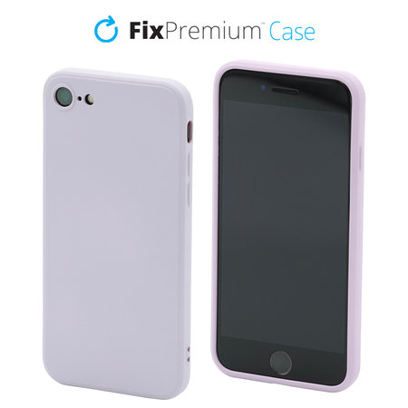 FixPremium - Silikónové Puzdro pre iPhone 7, 8, SE 2020 a SE 2022, fialová