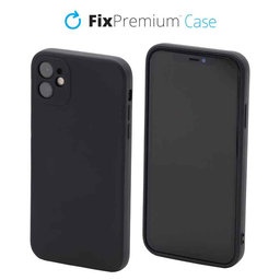 FixPremium - Silikónové Puzdro pre iPhone 11, čierna
