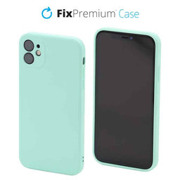 FixPremium - Silikónové Puzdro pre iPhone 11, light cyan
