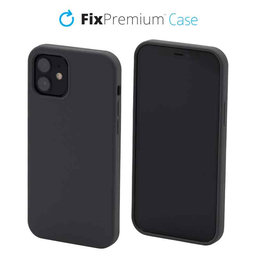 FixPremium - Silikónové Puzdro pre iPhone 12, space gray