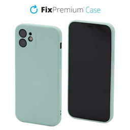 FixPremium - Silikónové Puzdro pre iPhone 12, light cyan