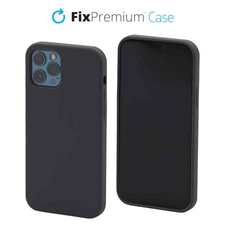 FixPremium - Silikónové Puzdro pre iPhone 12 Pro, space gray