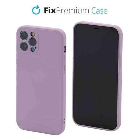 FixPremium - Silikónové Puzdro pre iPhone 12 Pro, fialová