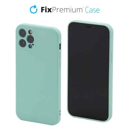 FixPremium - Silikónové Puzdro pre iPhone 12 Pro, light cyan