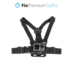 FixPremium - Držiak na Telo pre GoPro, čierny