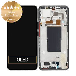 Xiaomi 12T Pro 22081212UG - LCD Displej + Dotykové Sklo + Rám (Black) - 560003L12U00 Genuine Service Pack