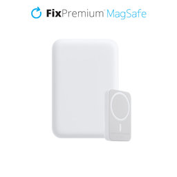FixPremium - MagSafe PowerBank 5000 mAh, biela