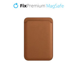 FixPremium - MagSafe Peňaženka, hnedá