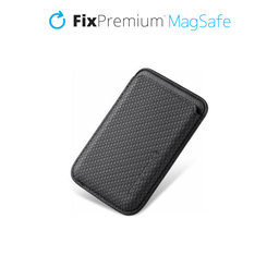 FixPremium - MagSafe Carbon Peňaženka, čierna