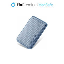 FixPremium - MagSafe Carbon Peňaženka, modrá