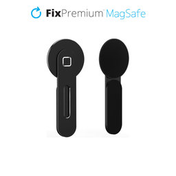 FixPremium - MagSafe Držiak pre iPhone na Notebook, čierna