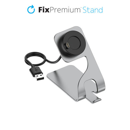 FixPremium - Nabíjací Stojan pre Garmin Hodinky, space gray