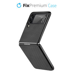 FixPremium - Puzdro Carbon pre Samsung Galaxy Z Flip 4, čierna