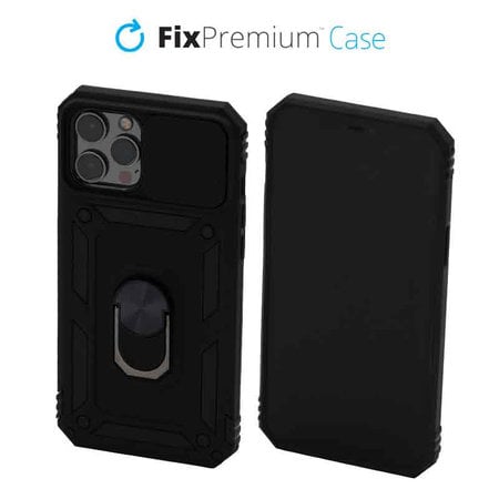 FixPremium - Puzdro CamShield pre iPhone 12 Pro Max, čierna