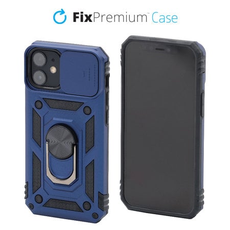 FixPremium - Puzdro CamShield pre iPhone 12 mini, modrá