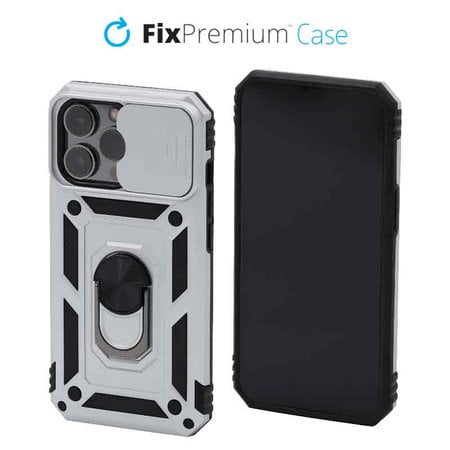 FixPremium - Puzdro CamShield pre iPhone 13 Pro, biela