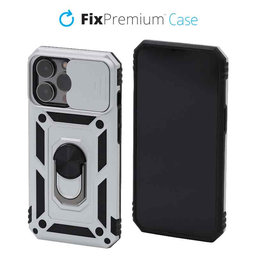 FixPremium - Puzdro CamShield pre iPhone 14 Pro, biela