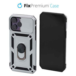 FixPremium - Puzdro CamShield pre iPhone 14 Pro Max, biela