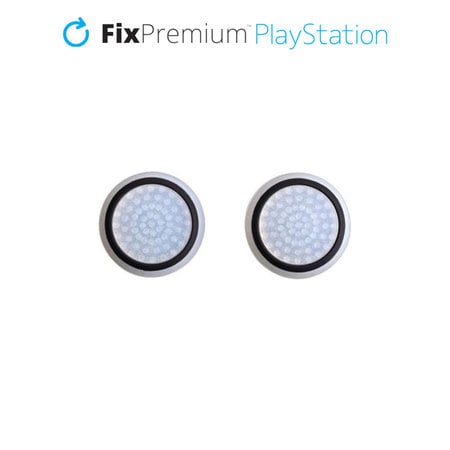 FixPremium - PS4/PS5 Controller Grip Caps - Set 2ks, transparentná čierna