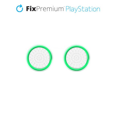 FixPremium - PS4/PS5 Controller Grip Caps - Set 2ks, transparentná zelená