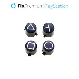 FixPremium - Retro Tlačidlá pre PS5 DualSense, biela