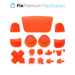FixPremium - Dekoratívne prvky pre PS5 DualSense, oranžová